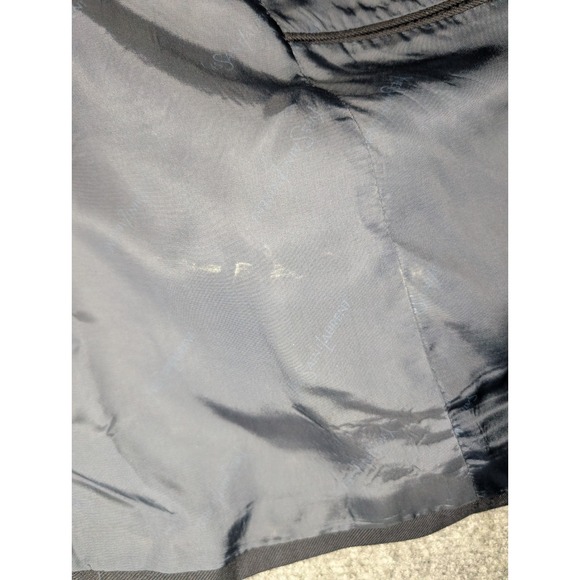 Vintage Yves Saint Laurent Mens Blazer Suit Jacket Sports Coat 40 Reg Black YSL - Picture 7 of 7